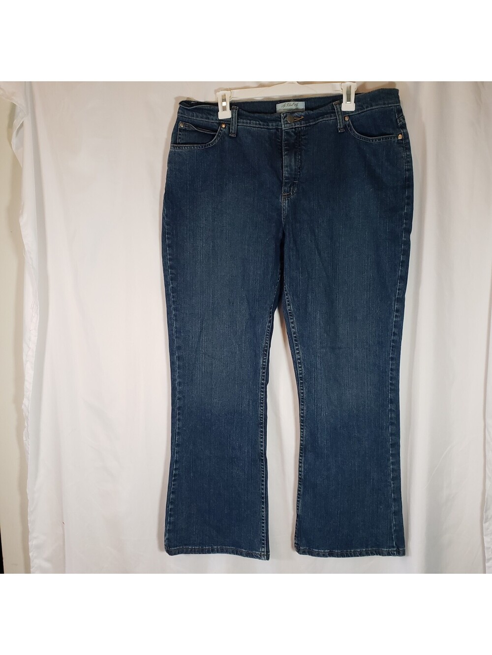 Wrangler As Real As Womens 16x30 Bootcut Jeans Dark Wash Stretch Denim
